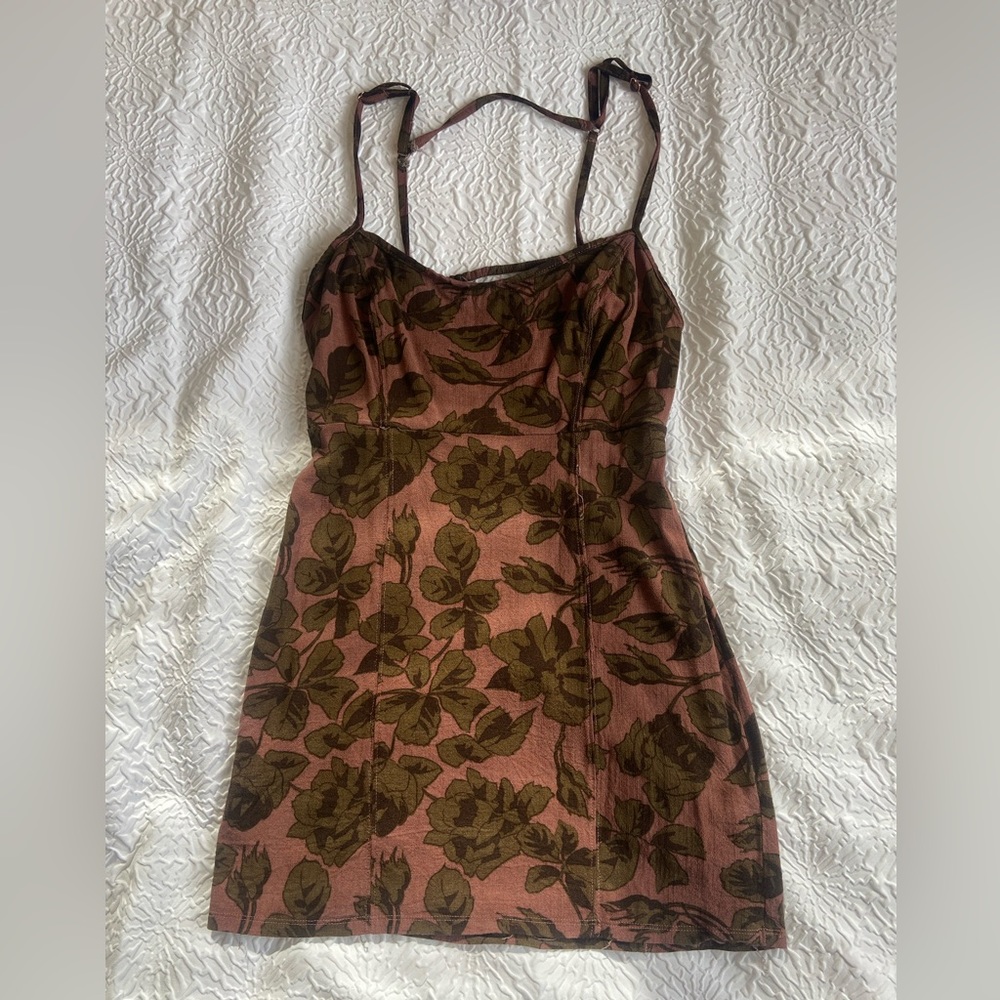 Free People neutral pattern, open back